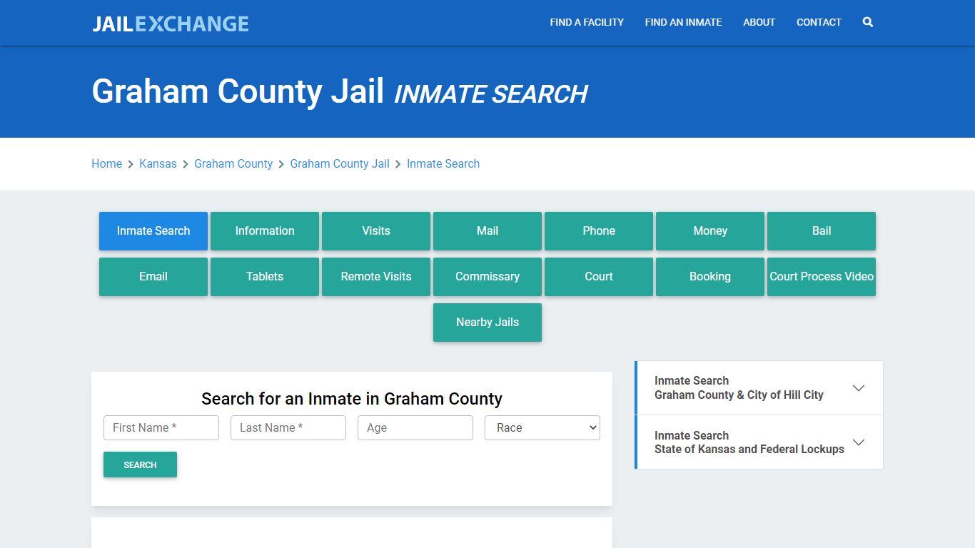 Graham County Jail, KS Inmate Search: Roster & Mugshots